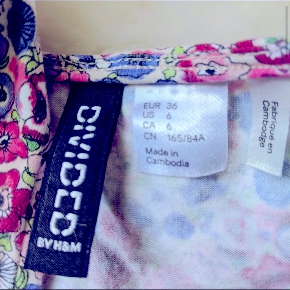 💥 Divided by H&M 🌸 Floral stretchy mini-dress - Picture 5 of 6